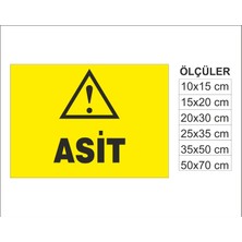Asit, Isg Uyarı ve  Ikaz Levhası 3mm Dekota