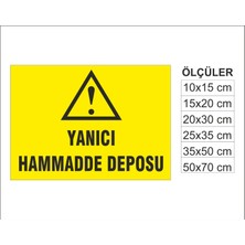 Yanıdı Hammdde Deposu, Isg Uyarı ve  Ikaz Levhası 3mm Dekota