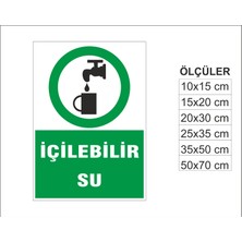 Içilebilir Su, Isg Uyarı ve  Ikaz Levhası 3mm Dekota