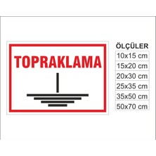 Topraklama, Isg Uyarı ve  Ikaz Levhası 3mm Dekota