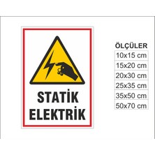 Statik Elektrik, Isg Uyarı ve  Ikaz Levhası 3mm Dekota