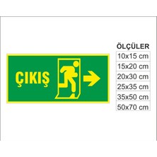 Çıkış, Isg Uyarı ve  Ikaz Levhası 3mm Dekota