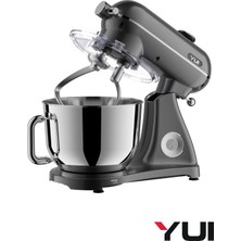 Allians M122 Plus Easy Chef Mikser, Çift Başlık, Dc Motor, Parlak Koyu Gri
