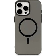 MK Beykoz Newface Iphone 15 Pro Kılıf Anka Pc Magneticsafe Sert Metal Kapak - Siyah
