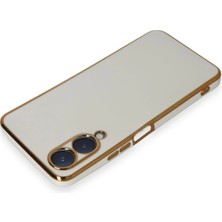 MK Beykoz Newface Vivo Y17S Kılıf Volet Silikon - Beyaz