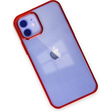 MK Beykoz Newface Iphone 12 Kılıf Element Silikon - Kırmızı