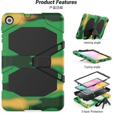 MK Beykoz Newface Samsung Galaxy T510 Tab A 10.1 Kılıf Griffin Tablet Kapak - Kamuflaj