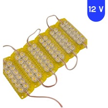 Powerr Led Aydınlatma 10 Adet 12 Volt 2.4 Watt 12 Smd Ledli Sabit Sarı - Amber Modül