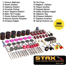 PremiumPort 300 Parça Hobi Gravür ve Taşlama Seti, 400W, 60.000 Rpm, 6 Kademe, Çantalı