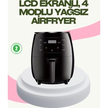 Allians 2400W Güçlü Airfryer 6l Yapışmaz Hazne, Bulaşık Makinesi Uyumlu