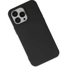 MK Beykoz Newface Iphone 14 Pro Max Kılıf Nano Içi Kadife Silikon - Siyah