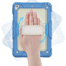 MK Beykoz Newface Ipad 5 Air 9.7 Kılıf Strap New Tablet Kapak - Mavi