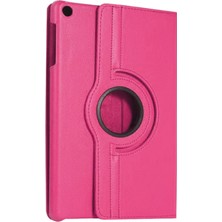 MK Beykoz Newface Samsung Galaxy Tab A11 360 Tablet Deri Kılıf - Pembe