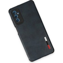 MK Beykoz Newface Samsung Galaxy M52 5g Kılıf Loop Deri Silikon - Lacivert