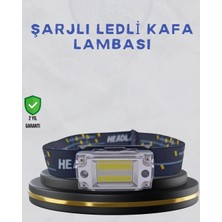 Argesco Mühendislik Kompakt LED Kafs Feneri USB Şarjlı Manyetik 2 Işık Modlu 215 Lümen