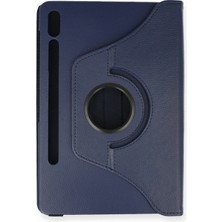 MK Beykoz Newface Samsung Galaxy T870 Tab S7 11 Kılıf 360 Tablet Deri Kılıf - Lacivert