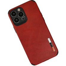MK Beykoz Newface Iphone 13 Pro Max Kılıf Loop Deri Silikon - Kırmızı