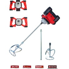 PremiumPort Şarjlı Profesyonel Kömürsüz Boya Harç Karıştırıcı DFL-102