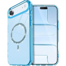 Buğz Iphone 17 Air Live Diamond Magsafe Kapak - Mavi