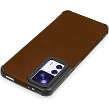 MK Beykoz Newface Xiaomi Mi 12T Kılıf Loop Deri Silikon - Kahverengi