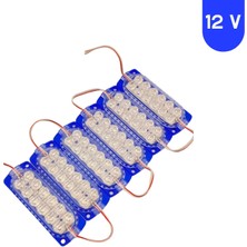 Powerr Led Aydınlatma 10 Adet 12 Volt 2.4 Watt 12 Smd Ledli Sabit Mavi Modül
