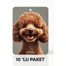 Loveincrafts 10'lu Paket Oto Araç Kokusu Toy Poddle - Vanilya Kokulu