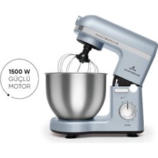 Allians Yüksek Güçlü 5l Chef Mikser, Şık Foggy Blue Renk, 1500W Performans