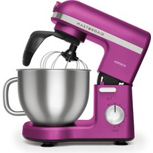 Allians Güçlü 1750W Çift Kollu Stand Mikser, Fuşya Renkli, Şık ve Kullanışlı
