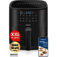 Allians Dijital Dokunmatik Airfryer 1900W, 6l, 10 Ön Ayar, Yağsız Kızartma