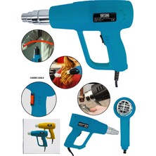 PremiumPort Darbeye Dayanıklı Bakır Sargılı 2 Kademeli Sıcak Hava Tabancası