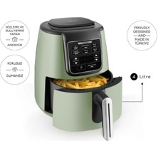 Allians Çok Amaçlı 3'ü 1 Arada Air Pro Cook Xl, Közleme ve Airfryer Grasmere Green