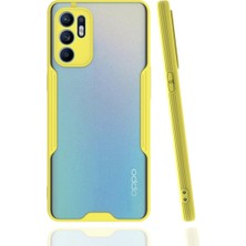 Buğz Oppo Reno 6 Kılıf Platin Silikon - Sarı