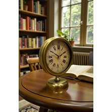 Tuncel Store Majestic Time Eskitme 25 x 20 cm Metal Masa Saati