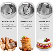 Allians Güçlü 1750W 5lt Çelik Mutfak Mikseri, Çok Fonksiyonlu Çırpıcı ve Püre Aleti