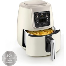 Allians Air Pro Cook Köz Steel Xl Airfryer 4l Bej, Sağlıklı ve Pratik Kullanım