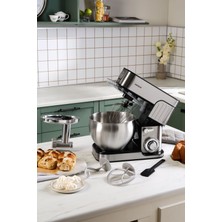 Allians Kapasiteli 1300W Inoxchef Pro Stand Mikser, Çok Fonksiyonlu, Paslanmaz Çelik