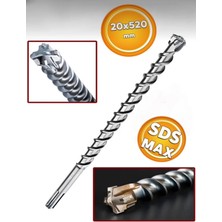 Cmc Tools CMC2052 Sds Max Hilti Beton Beton Delme Matkap Ucu 20X520 mm 4 Elmaslı