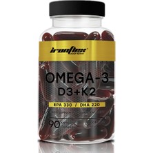 Ironflex Omega-3 Kompleks D3 + K2 – 90 Kapsül