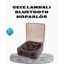 Argesco Mühendislik Gece Lambası Bluetooth Hoparlör Dijital Saat Çok Fonksiyonlu Su Dalgası Işıklı