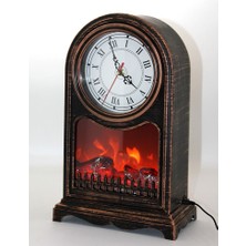 Buğz LED Işıklı Saatli Şömine AALK2501