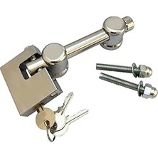 Starseven Okçu Kardeşler Yapi Market Kapı Emniyet Kilit Aparatı Milli + Yassı Asma Kilit 70 mm (2 Li Set)