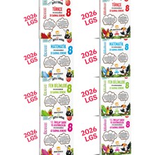 8.sınıf Türkçe-Matematik-Fen-Inkilap Ilk Doz Deneme ve Ikinci Doz Deneme 8'li Set Sinan Kuzucu Yayınları