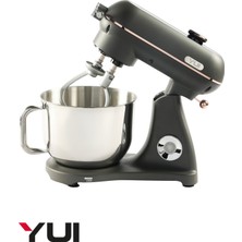 Allians M122 Plus Easy Chef Elektrikli Mikser, Çift Başlık, Mat Gri ve Gold Detaylar