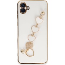 Buğz Samsung Galaxy A04E Kılıf Esila Silikon - Beyaz