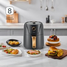 Allians Sağlıklı ve Pratik Kullanımlı 2505H Airfryer Antrasit Renk