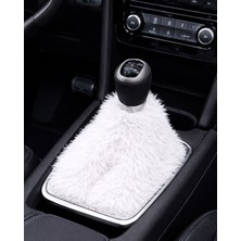 Bigohobi Peluş Vites Körüğü Kırmızı, Yumuşak Dokulu Vites Aksesuarı