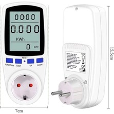 PremiumPort Dijital Enerji Ölçer, Priz Tipi Tüketim ve Wattmetre 220V