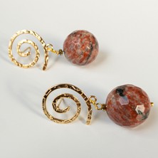 THEIA GemWorks Una — Kırmızı Jasper Küpe