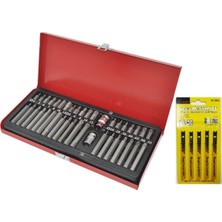 PremiumPort Makroyapı 40 Parça Otomotiv Bit Seti, Power Lokma ve Soma Uçları