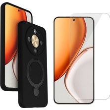 Teleplus Honor X9D Kılıf Samara Yüzüklü Kılıf ve Nano Ekran Koruyucu